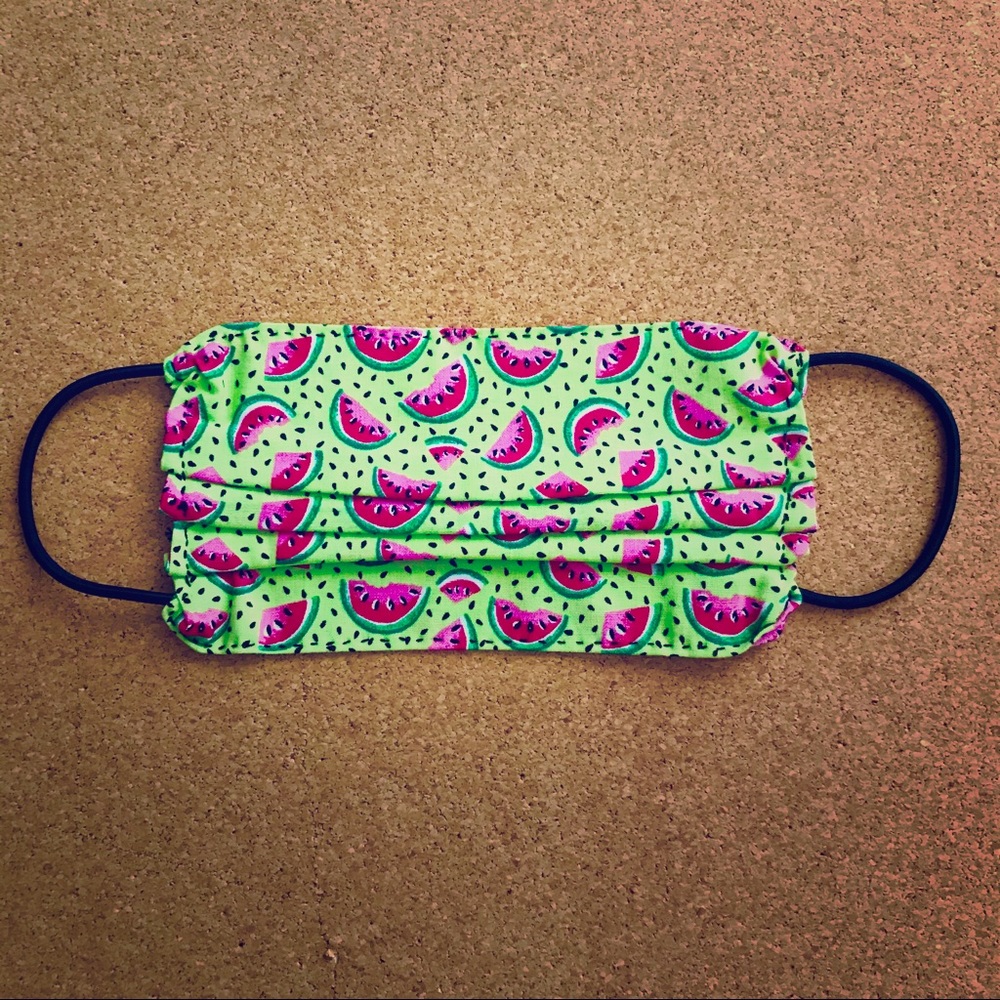 New Hand Sewn Fashion Mask - Watermelon